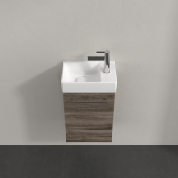 Villeroy & Boch Avento Stone Oak 360mm Wall Hung 1 Door Washbasin and Vanity Unit SAVE31RK01