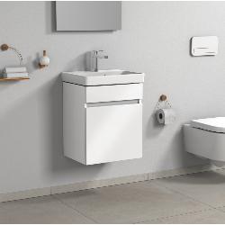 Villeroy & Boch Arto 1 Door Cloakroom Vanity Unit Hinges Right 36cm - White VBB53400VS