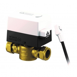 EPH Controls 2 Port Compression Motorised Valve With Detachable Actuator 22mm V222P