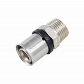 RadiantHeat PRO S 16mm x 3/4"M Male Straight Union Press Fitting ZL-KY103-S1634M