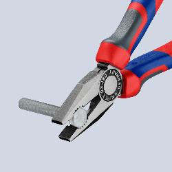 Knipex Combination Pliers with Comfort Handles Black Atramentized 180mm 03 02 180