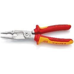 Knipex Pliers for Electrical Installation Insulated VDE Chrome-plated 200mm 13 86 200
