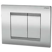 Wirquin Essential Dual Flush Plate Chrome 55950009