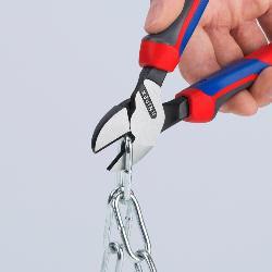 Knipex High Leverage Diagonal Cutter with Comfort Handles Black Atramentized 200mm 74 02 200