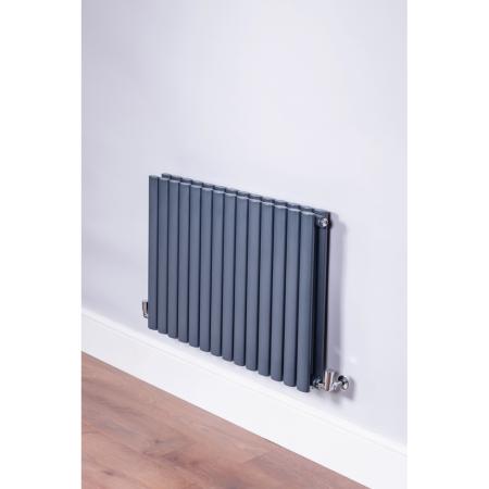 DQ Heating Cove Double Horizontal 550mm x 590mm Anthracite 2133BTU COVE550/10D-A