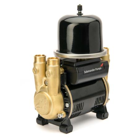 Salamander 2.0 Bar Twin Brass Ended Universal Regenerative Shower and Bathroom Pump CT FORCE 20TU