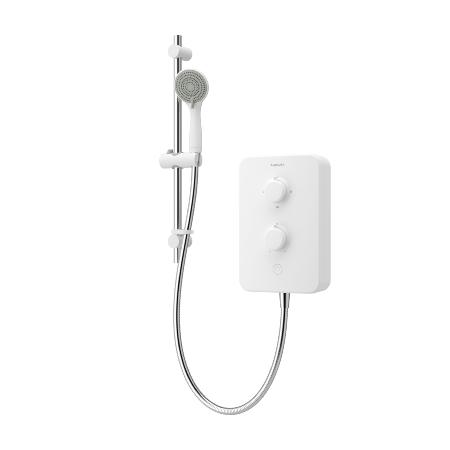 Aqualisa E2 APL Electric Shower with 3 Mode Handset 9.5kW Multifit in White E2W95