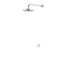 Aqualisa Quartz Blue Smart Concealed Shower with Fix Wall Head - Gravity Pumped QZSB.A2.BR.23