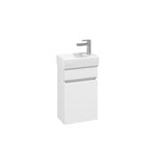 Villeroy & Boch Arto 36cm Cloakroom Basin & Vanity Set White RH Tap Hole VBFN-036R-VS