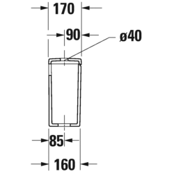 Duravit DuraStyle Basic Cistern White 0941150005