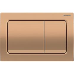 Geberit Alpha01 Square Dual Flush Plate - Red Gold 115.055.QA.1