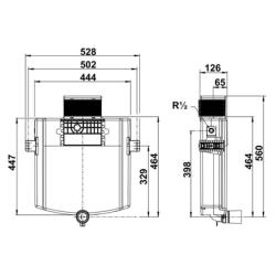 Villeroy & Boch ViConnect Dual Flush Concealed Cistern for Wall Hung Pan 92093300