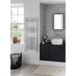 Vogue Axis 1400 x 600mm Straight Ladder Towel Rail - Heating Only (Chrome) MD062 MS14060CP