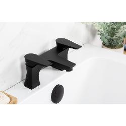 Bristan Hourglass Bath Filler Tap Black HOU BF BLK