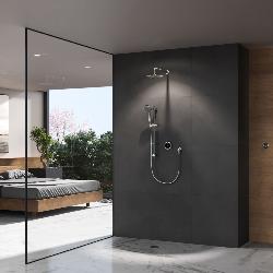 Aqualisa Quartz Touch Smart Divert with Concealed Shower with Adjustable and Fix Wall Heads - HP