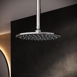 Aqualisa Quartz Touch Smart Divert with Exposed Shower with Adjustable and Ceiling Fix Heads - GP