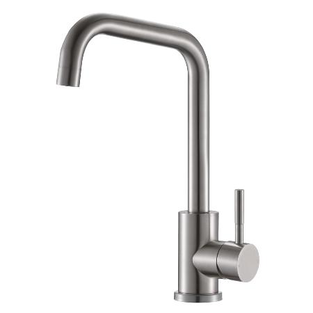 Reginox SALINA Single Lever Kitchen Mixer Tap Brushed Nickel SALINABN