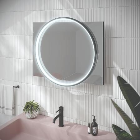 HIB Solas 60 LED Illuminated Mirror Black Frame 79520600