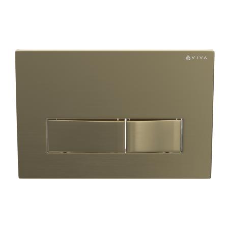 Viva Skylo Ultra14 Brushed Brass Dual Flush Plate ULTRA24