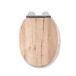 Croydex Corella Grey Wood Effect Flexi-Fix Toilet Seat WL605231H