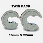 Rothenberger PRO-CUT Copper Tube Cutter Twin Pack 15 + 22mm 1000005177