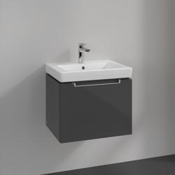 Villeroy & Boch Subway 2.0 Wall Hung Vanity Unit with 1 Drawer 537 x 420mm Glossy Grey A68610FP