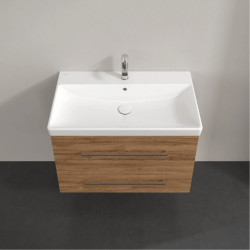 Villeroy & Boch Avento Oak Kansas 800mm Wall Hung 2-Drawer Washbasin and Vanity Unit SAVE05RH01