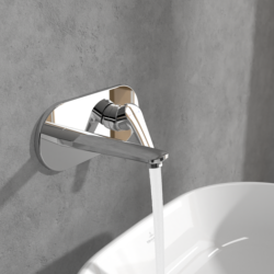 Villeroy & Boch O.novo Start Wall Mounted Single Lever Basin Mixer Chrome TVW10511211061