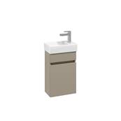 Villeroy & Boch Arto 36cm Cloakroom Basin & Vanity Set Sand Grey Matt RH Tap Hole VBFN-036R-VD