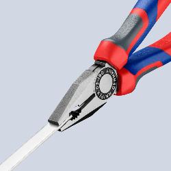 Knipex Combination Pliers with Comfort Handles Black Atramentized 180mm 03 02 180