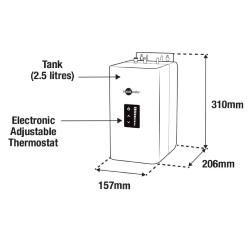 InSinkErator NeoTank Boiling Tank with Filter and Installation Kit 45094