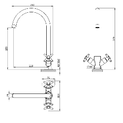 Francis Pegler Xia Kitchen Mixer Chrome 4P1042