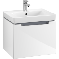 Villeroy & Boch Subway 2.0 Wall Hung Vanity Unit with 1 Drawer 537 x 420mm Glossy White A68610DH