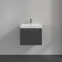 Villeroy & Boch Subway 2.0 Wall Hung Vanity Unit with 1 Drawer 587 x 420mm Glossy Grey A68710FP