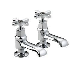 Bristan Art Deco Basin Taps with Ceramic Disc D2 1/2 C CD