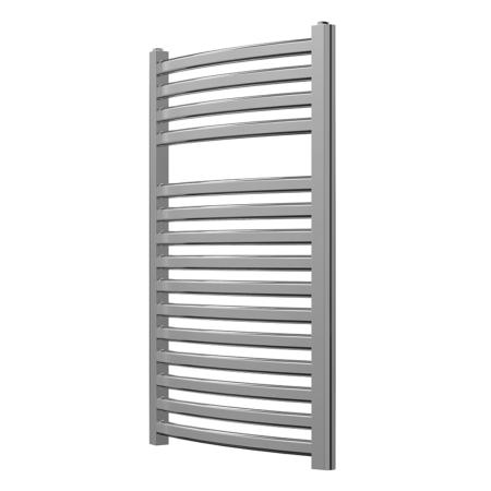 Vogue Curvee 800 x 500mm Arched Crossbar Towel Rail Dual Fuel Chrome 802BTU MD050 MS0800500CP-HE