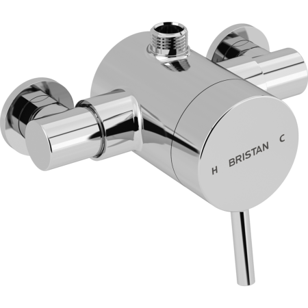 Bristan Prism Exposed Single Control Shower (Top Outlet) PM2 SQSHXTVO C