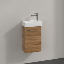 Villeroy & Boch Avento Oak Kansas 360mm Wall Hung 1 Door Washbasin and Vanity Unit SAVE31RH01