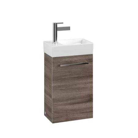 Villeroy & Boch Avento 340 LH Door Cloakroom Vanity Unit With RH Basin Stone Oak SAVE32RK01