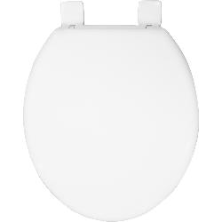 Wirquin Emerald Universal Toilet Seat & Cover, White, Bottom Fix Hinge