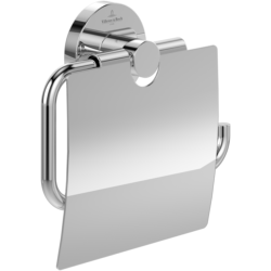 Villeroy & Boch Elements Tender Chrome Toilet Roll Holder with Cover TVA15101300061