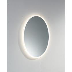 Plumb2u Duero 700 x 500mm Oval Illuminated LED Mirror - Clear Glass BUO7050W