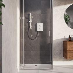 Aqualisa E1 Electric Shower with Single Mode Handset 9.5kW in White E1W95
