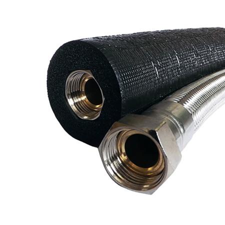 Diversitech Flexible ASHP Hose Pair 300mm x 28mm 1 1/4” Female c/w Elbow FH-300-28-1-1/4ELB
