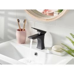 Bristan Hourglass Basin Mixer Tap with Clicker Waste Black HOU BAS BLK