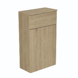 Newland 500mm WC Unit Including Worktop (No Cistern) Natural Oak