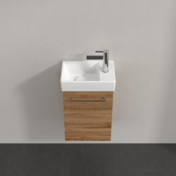 Villeroy & Boch Avento Oak Kansas 360mm Wall Hung 1 Door Washbasin and Vanity Unit SAVE31RH01