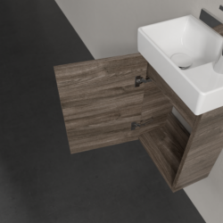 Villeroy & Boch Avento Stone Oak 360mm Wall Hung 1 Door Washbasin and Vanity Unit SAVE31RK01