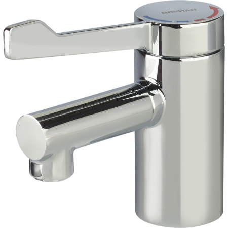 Bristan Solo Commercial TMV3 Mono Basin Mixer with Long Lever Handle SOLO2-T3LL