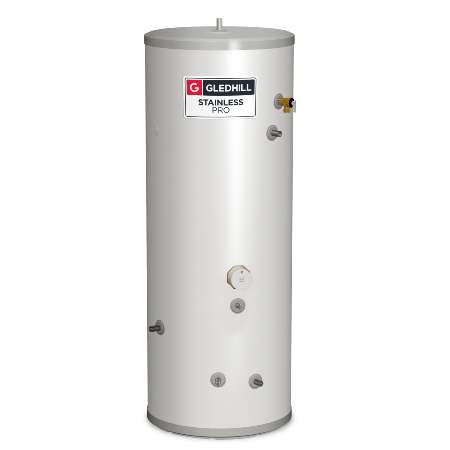 Gledhill Stainless Pro Unvented Indirect 300L Hot Water Cylinder PROIN300